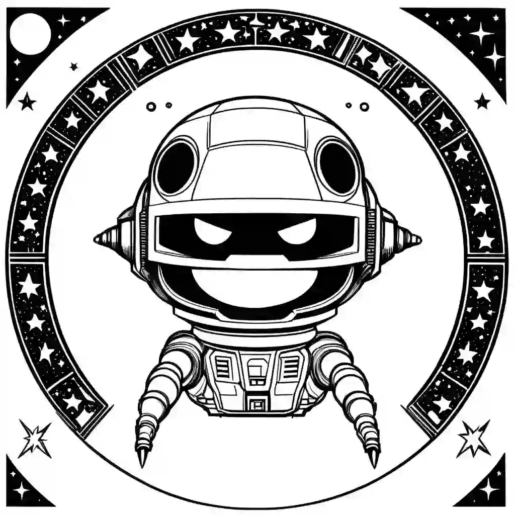 Stellar Invaders coloring pages